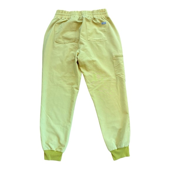 FIGS Technical Collection Jogger Scrub Pants Womens Sz M/P Mustard Yellow - Picture 5 of 7